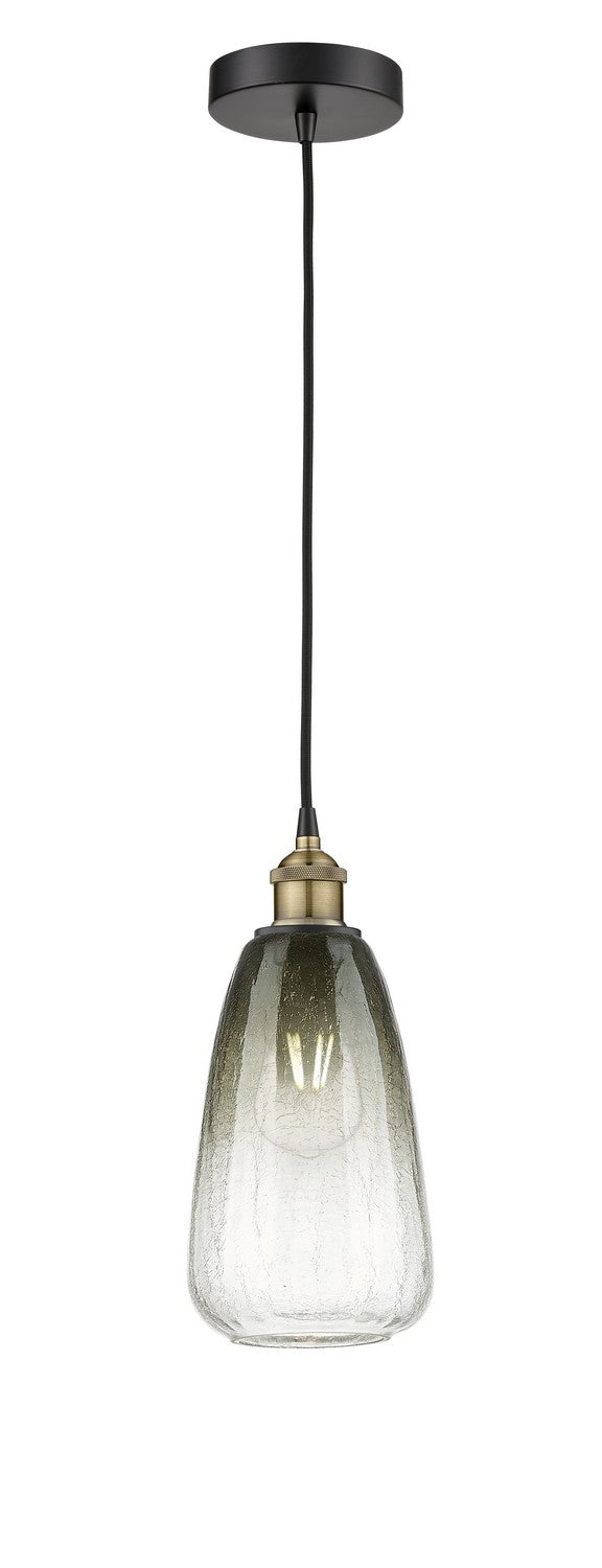 Innovations 616-1P-BAB-G480-6SL One Light Mini Pendant, Black Antique Brass