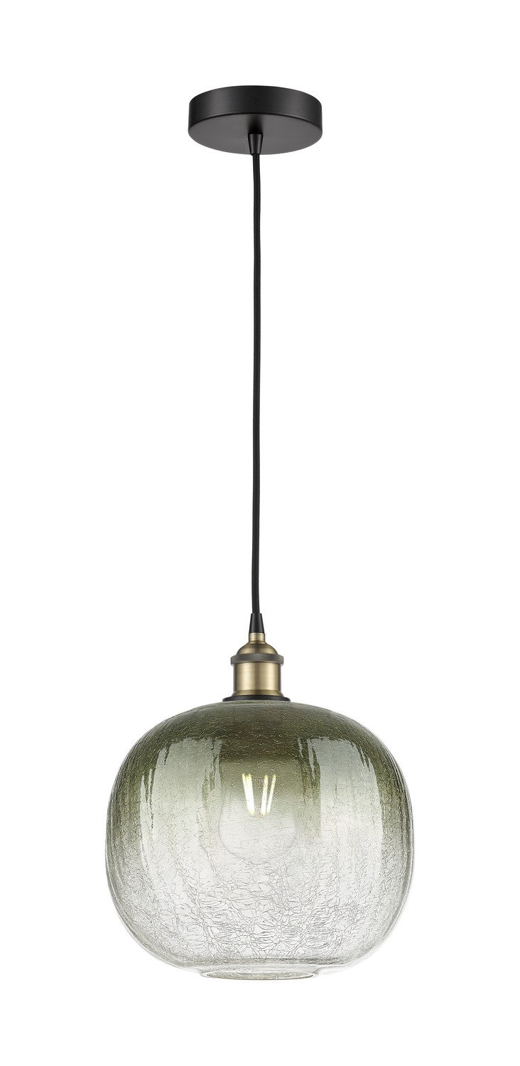Innovations 616-1P-BAB-G481-10SL One Light Mini Pendant, Black Antique Brass