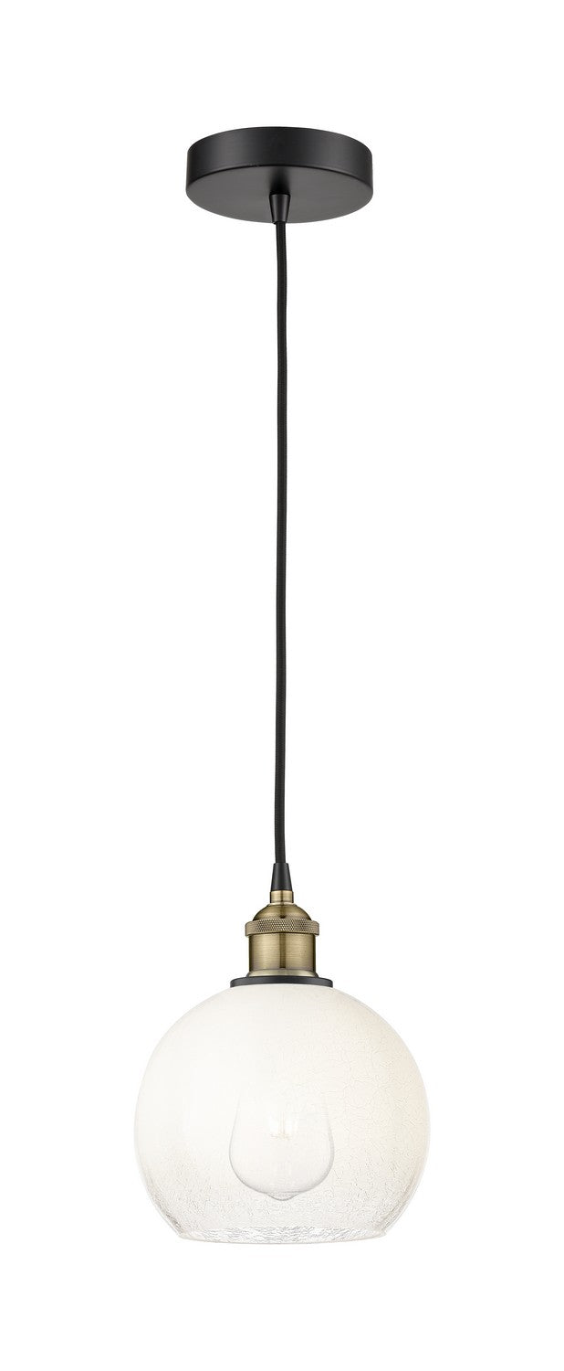 Innovations 616-1P-BAB-G483-8OP One Light Mini Pendant, Black Antique Brass