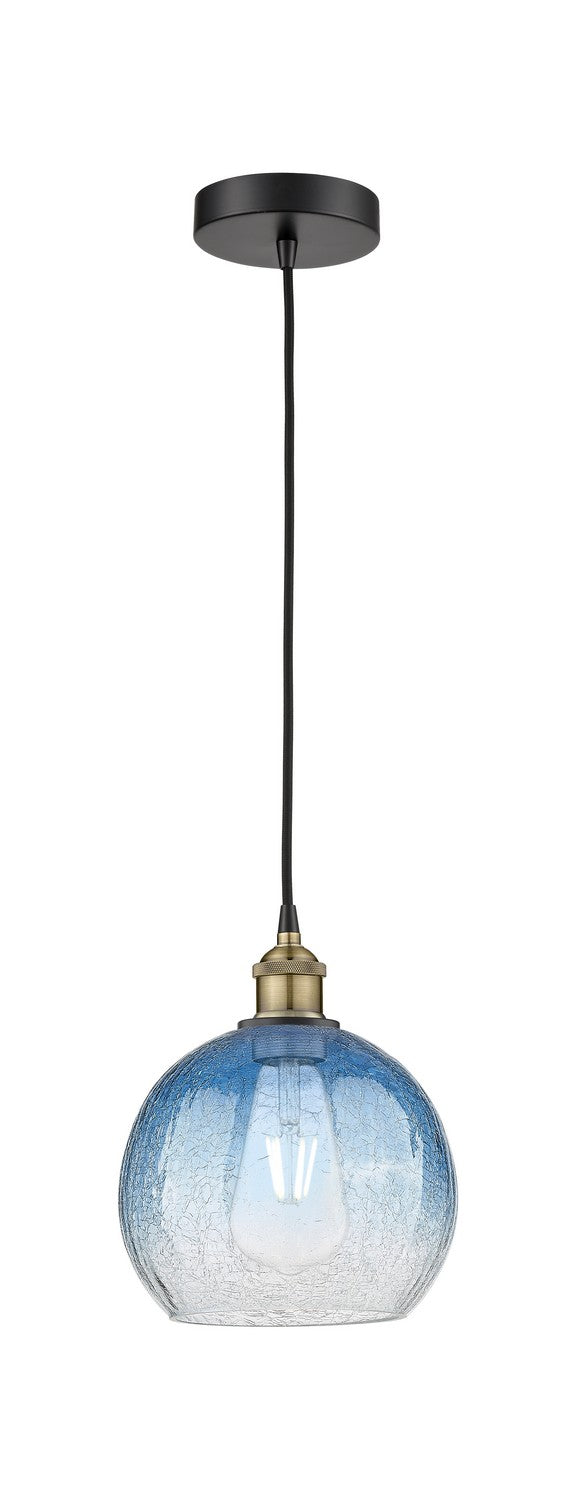 Innovations 616-1P-BAB-G483-8SB One Light Mini Pendant, Black Antique Brass
