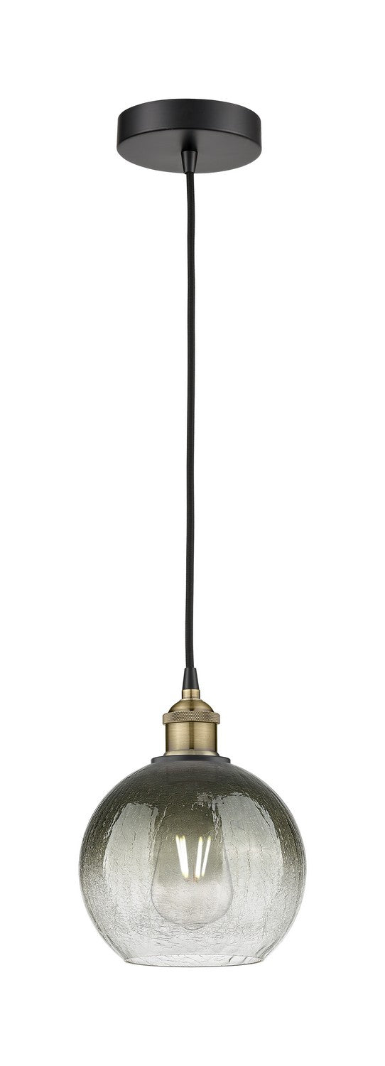 Innovations 616-1P-BAB-G483-8SL One Light Mini Pendant, Black Antique Brass