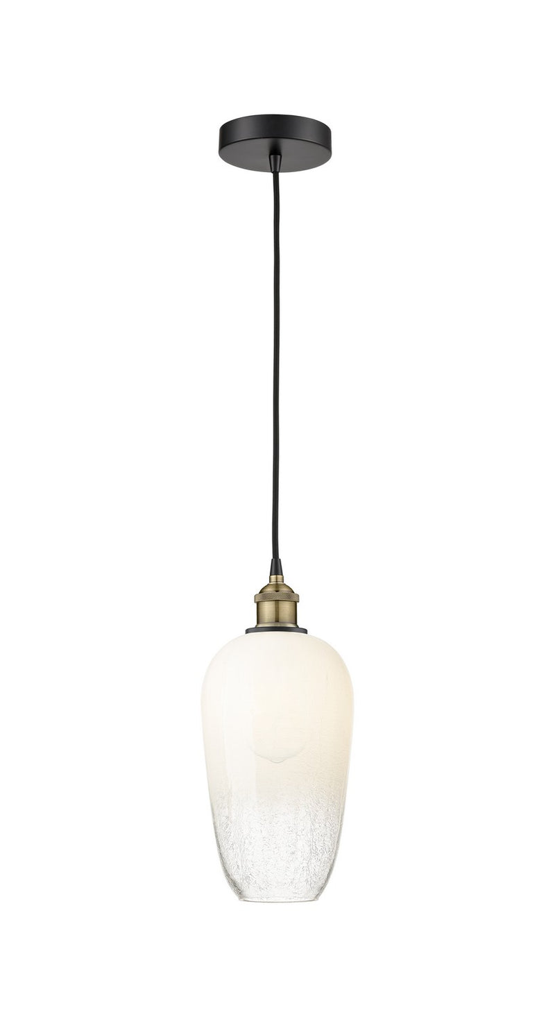 Innovations 616-1P-BAB-G484-7OP One Light Mini Pendant, Black Antique Brass