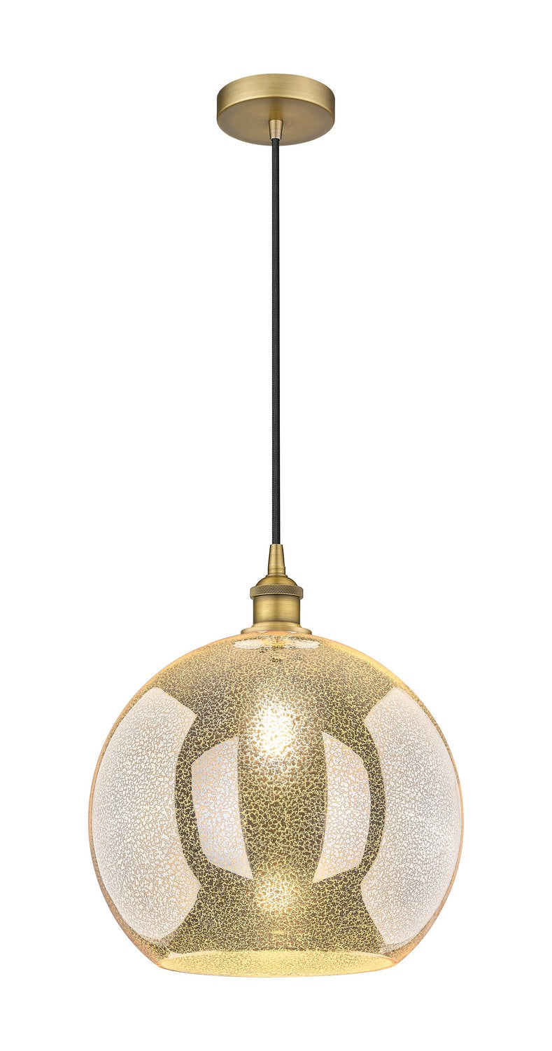 Innovations 616-1P-BB-G128-14 One Light Pendant, Brushed Brass