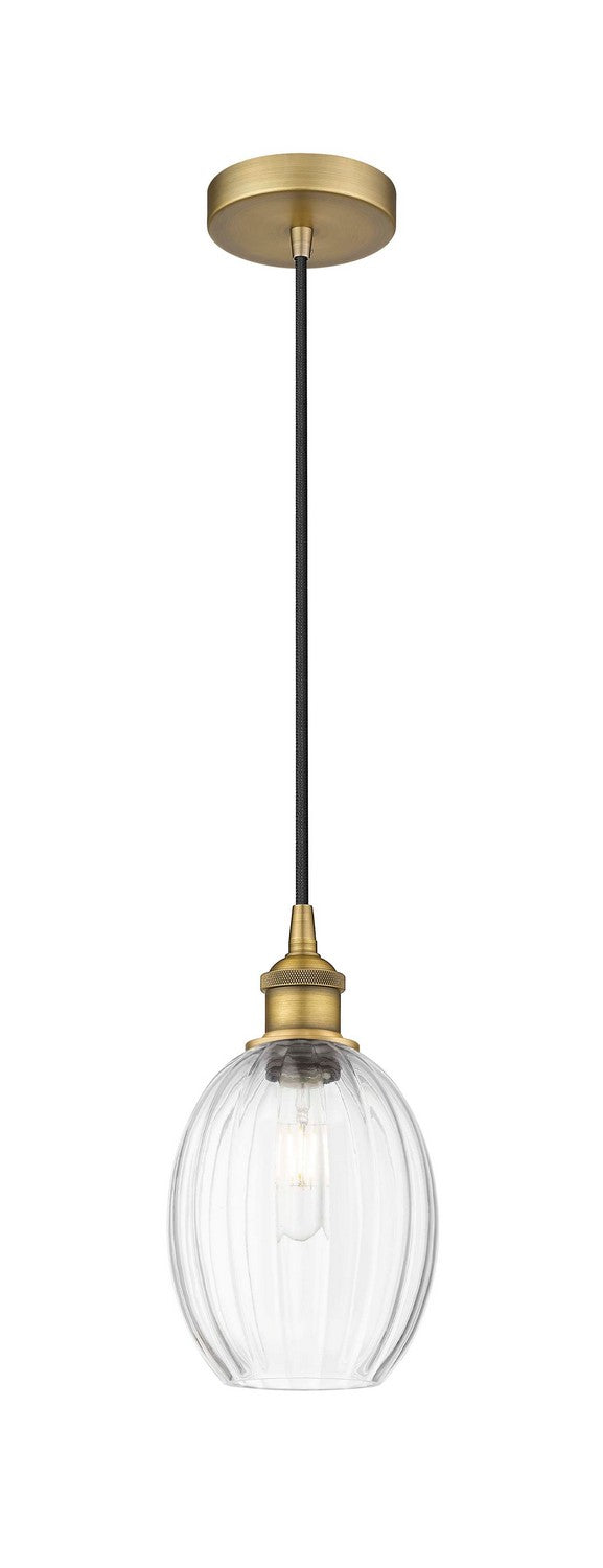 Innovations 616-1P-BB-G459-6CL One Light Mini Pendant, Brushed Brass