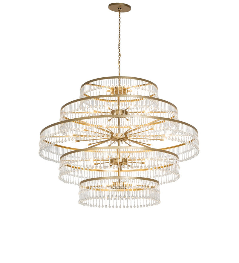 Meyda Tiffany 281337 LED Chandelier, Gold Metallic