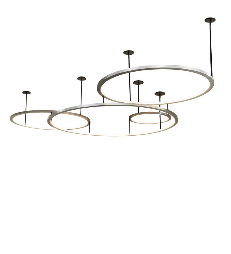Meyda Tiffany 282356 LED Pendant, Brushed Stainless Steel/Solar Black