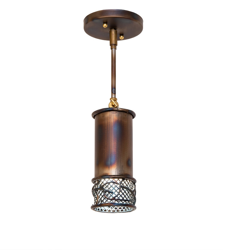 Meyda Tiffany 283104 LED Mini Pendant, Dark Burnished Gunmetal