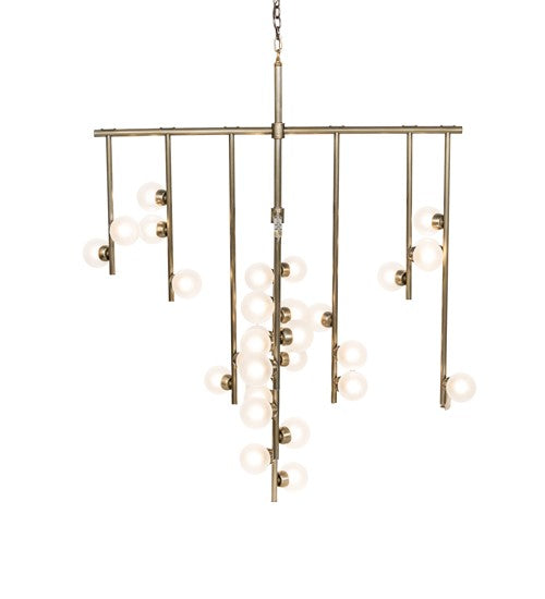 Meyda Tiffany 284180 LED Chandelier, Brass Tint