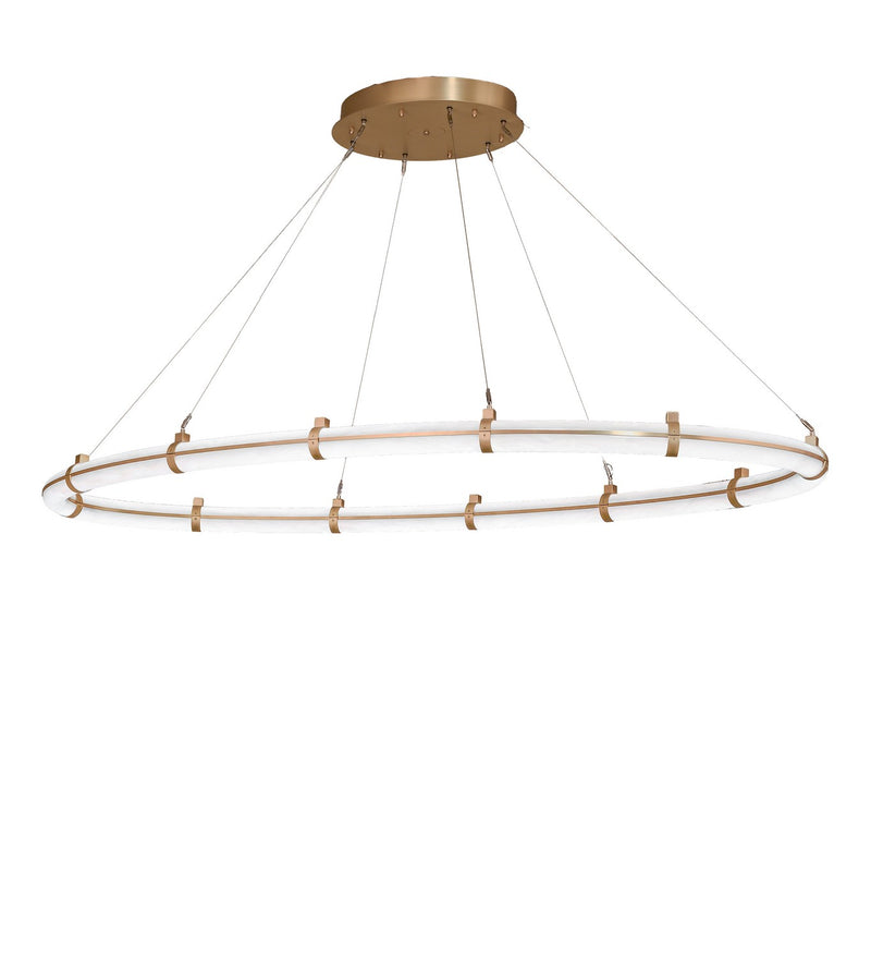 Meyda Tiffany 284490 LED Pendant, Brushed Brass