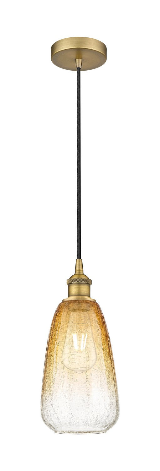 Innovations 616-1P-BB-G480-6AM One Light Mini Pendant, Brushed Brass