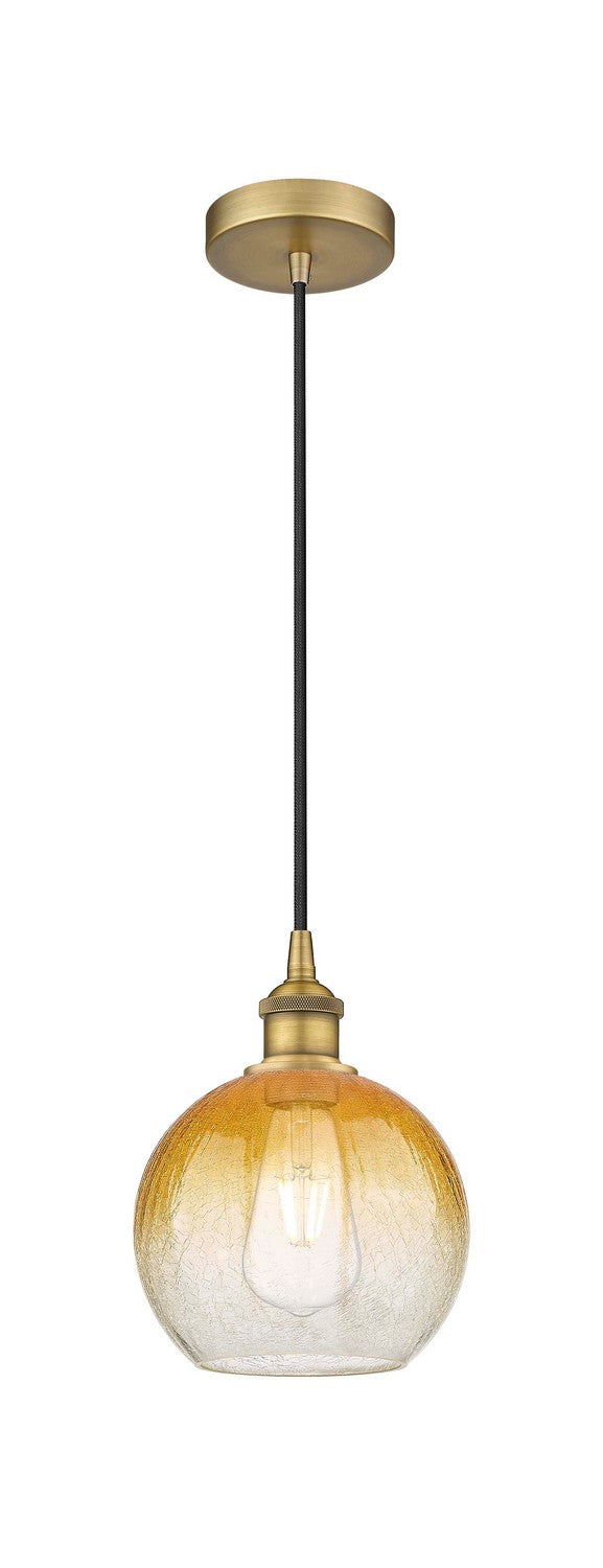Innovations 616-1P-BB-G483-8AM One Light Mini Pendant, Brushed Brass