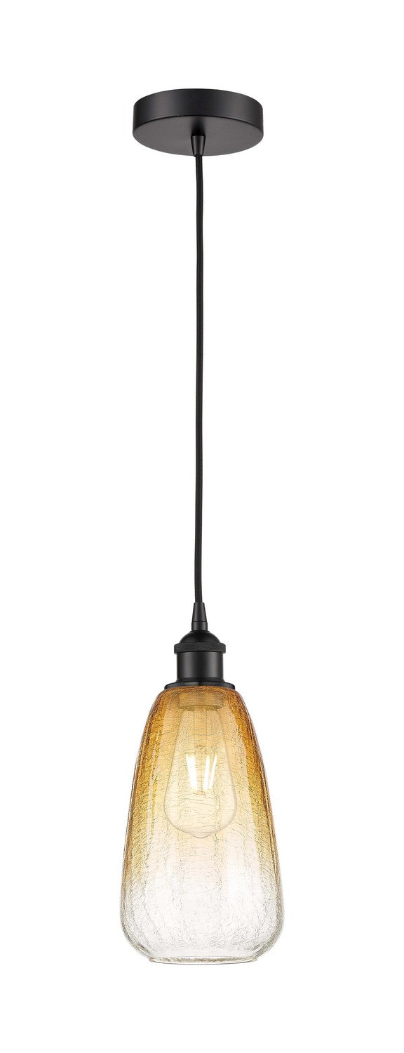 Innovations 616-1P-BK-G480-6AM One Light Mini Pendant, Matte Black