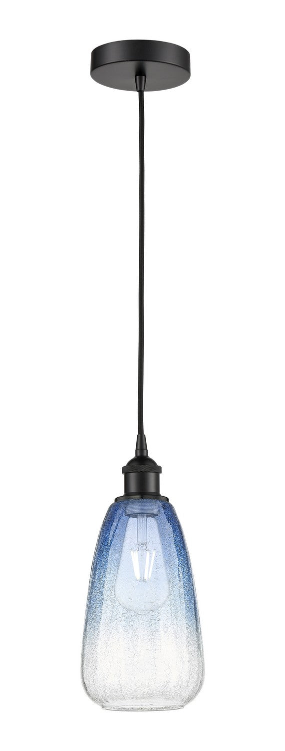 Innovations 616-1P-BK-G480-6SB One Light Mini Pendant, Matte Black