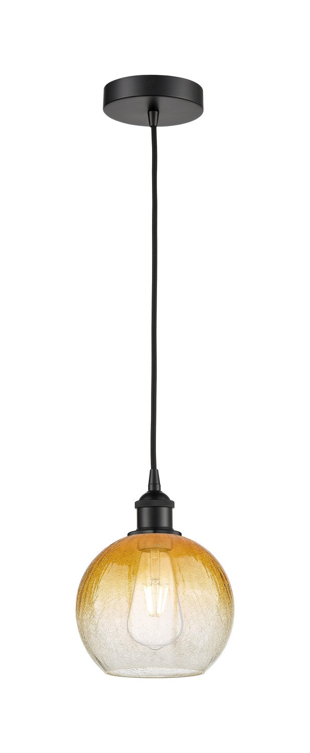 Innovations 616-1P-BK-G483-8AM One Light Mini Pendant, Matte Black