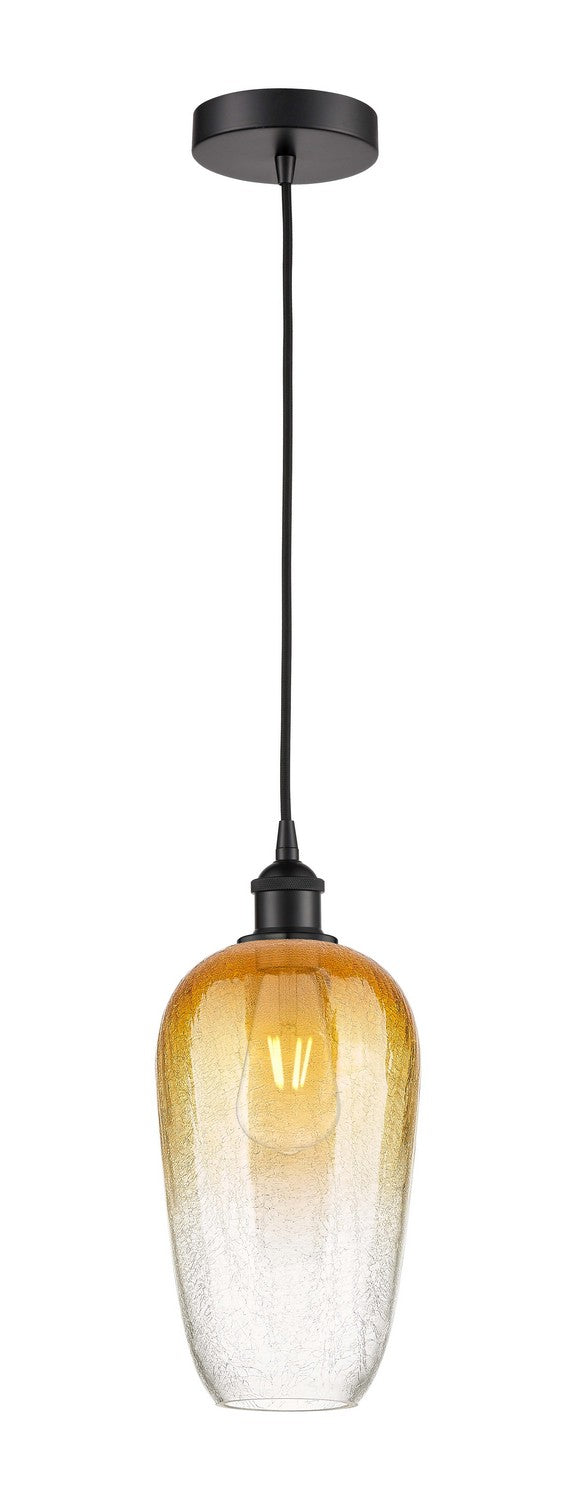 Innovations 616-1P-BK-G484-7AM One Light Mini Pendant, Matte Black