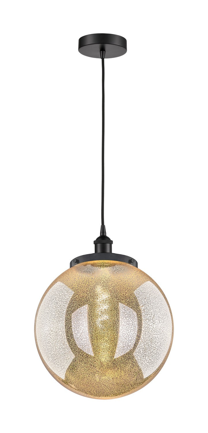 Innovations 616-1PH-BK-G208-14 One Light Mini Pendant, Matte Black
