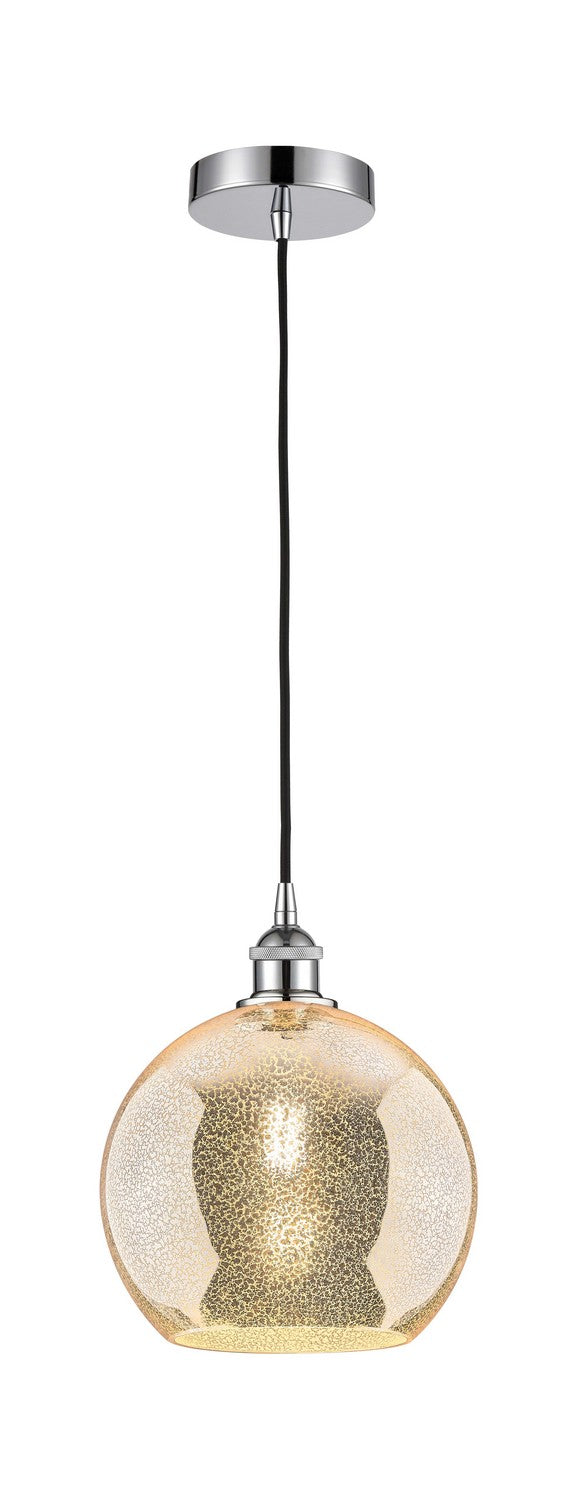 Innovations 616-1P-PC-G128-10 One Light Mini Pendant, Polished Chrome