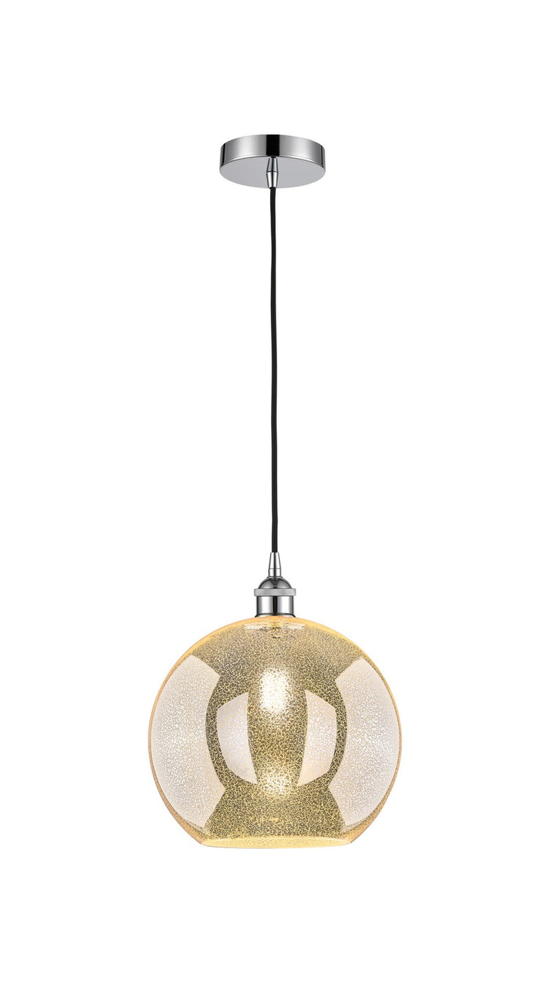Innovations 616-1P-PC-G128-12 One Light Mini Pendant, Polished Chrome