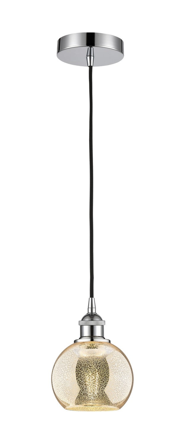 Innovations 616-1P-PC-G128-6 One Light Mini Pendant, Polished Chrome