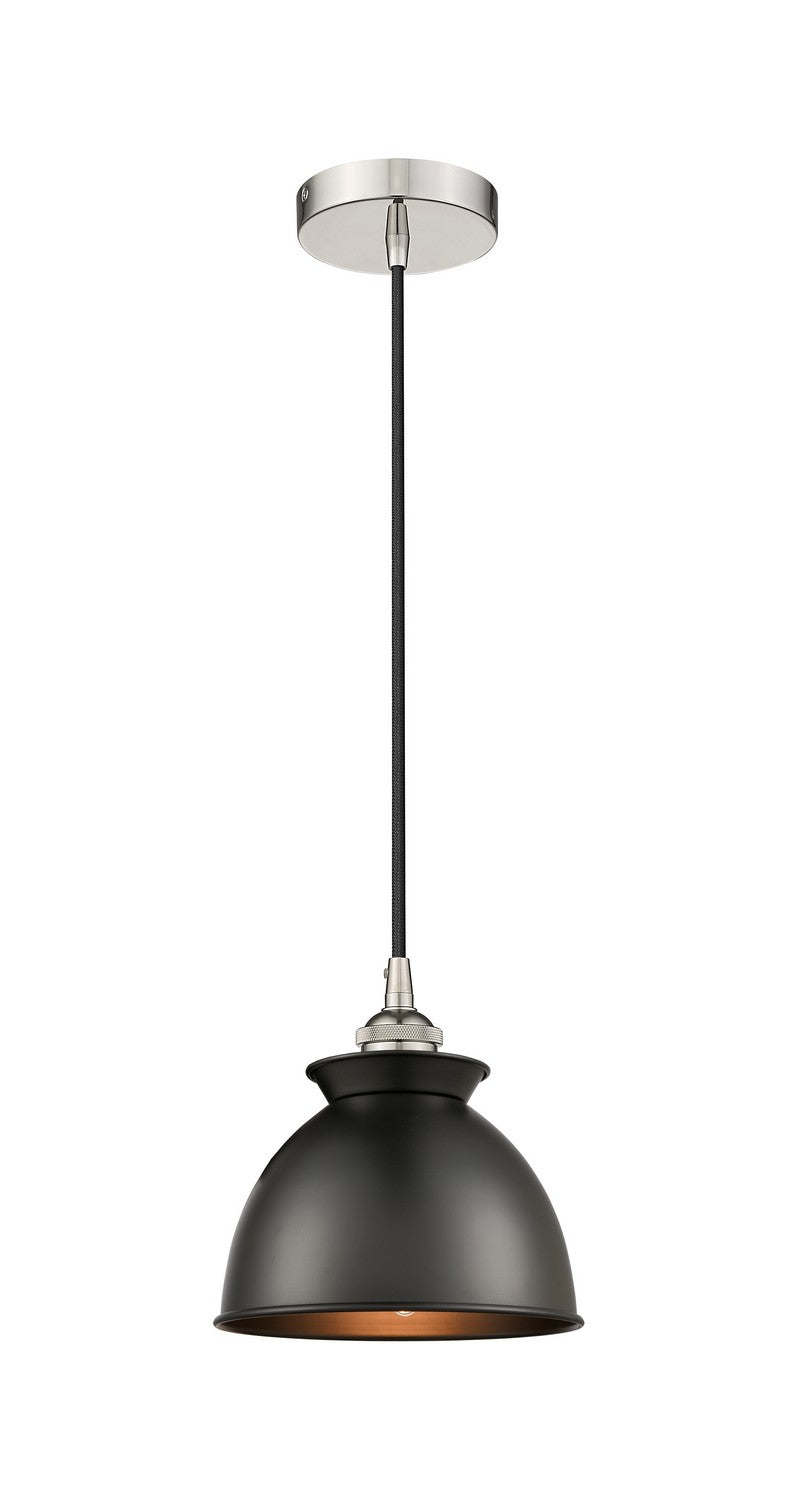 Innovations 616-1P-PN-M14-BK One Light Mini Pendant, Polished Nickel