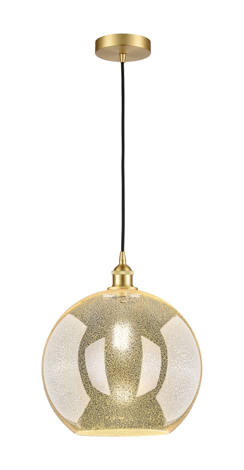 Innovations 616-1P-SG-G128-12 One Light Mini Pendant, Satin Gold