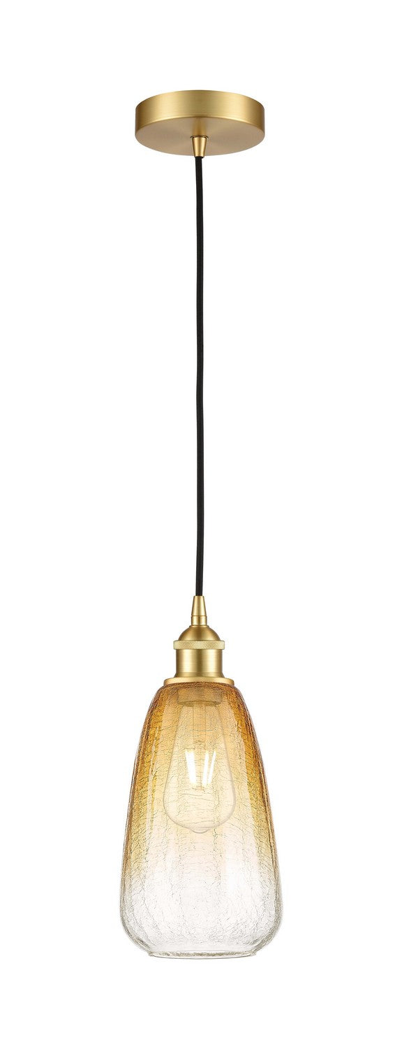 Innovations 616-1P-SG-G480-6AM One Light Mini Pendant, Satin Gold