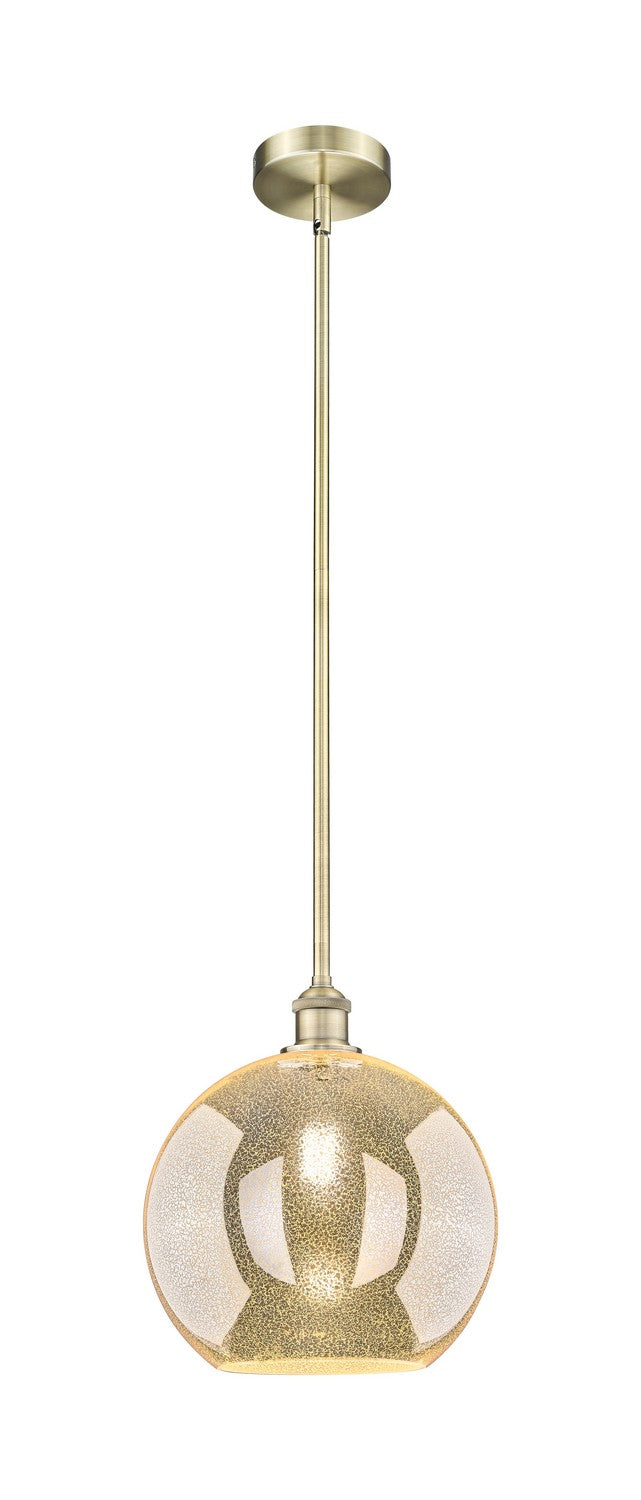 Innovations 616-1S-AB-G128-12 One Light Mini Pendant, Antique Brass