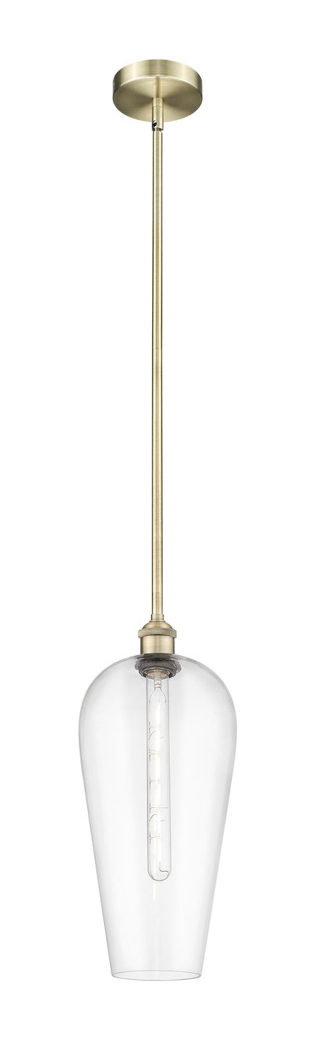 Innovations 616-1S-AB-G456-8CL One Light Mini Pendant, Antique Brass