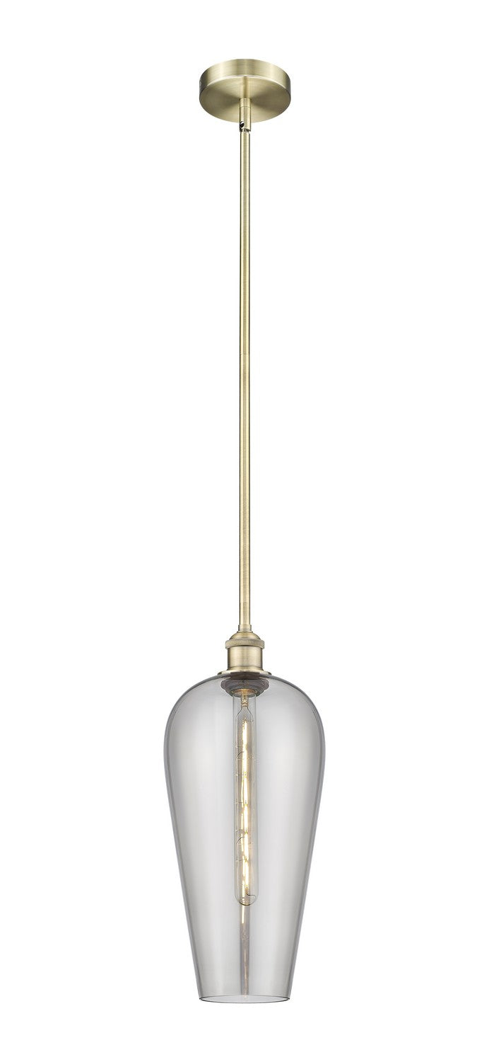 Innovations 616-1S-AB-G456-8SM One Light Mini Pendant, Antique Brass