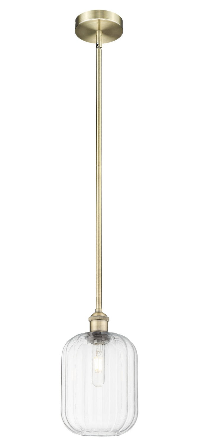 Innovations 616-1S-AB-G460-7CL One Light Mini Pendant, Antique Brass
