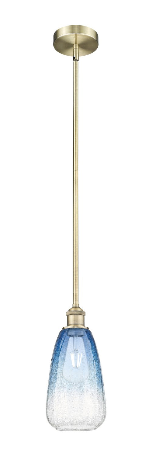 Innovations 616-1S-AB-G480-6SB One Light Mini Pendant, Antique Brass