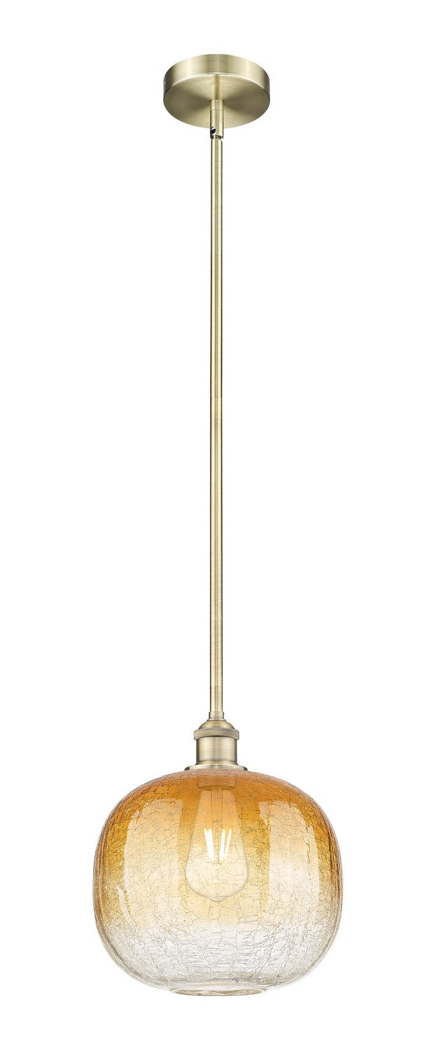 Innovations 616-1S-AB-G481-10AM One Light Mini Pendant, Antique Brass