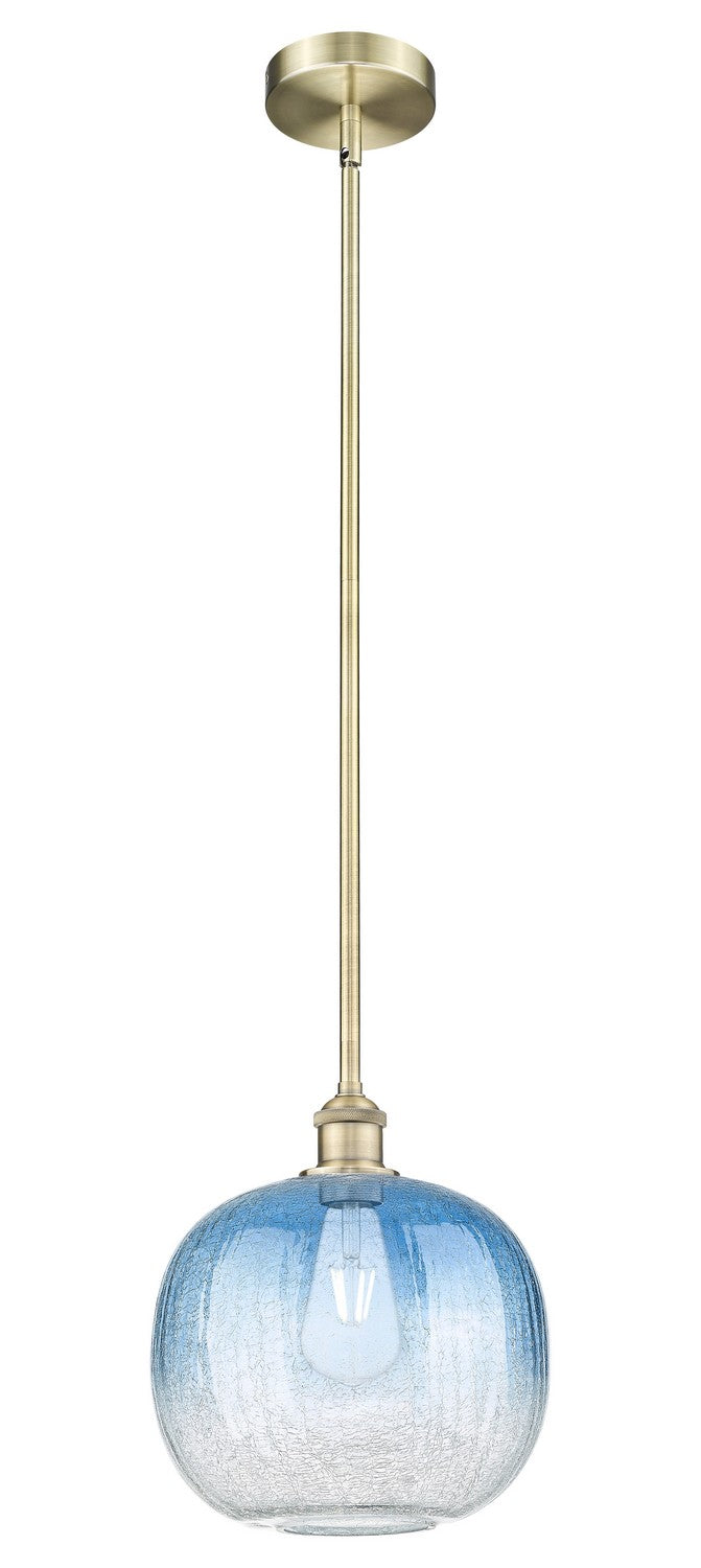 Innovations 616-1S-AB-G481-10SB One Light Mini Pendant, Antique Brass