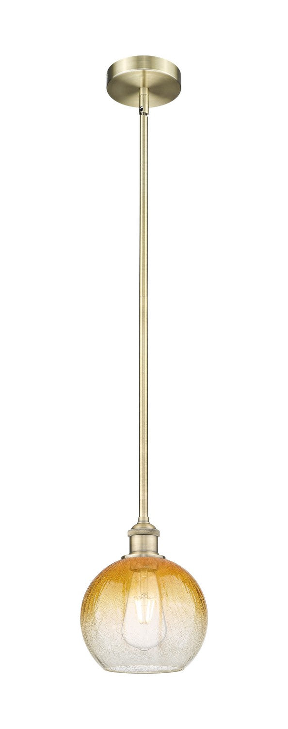 Innovations 616-1S-AB-G483-8AM One Light Mini Pendant, Antique Brass