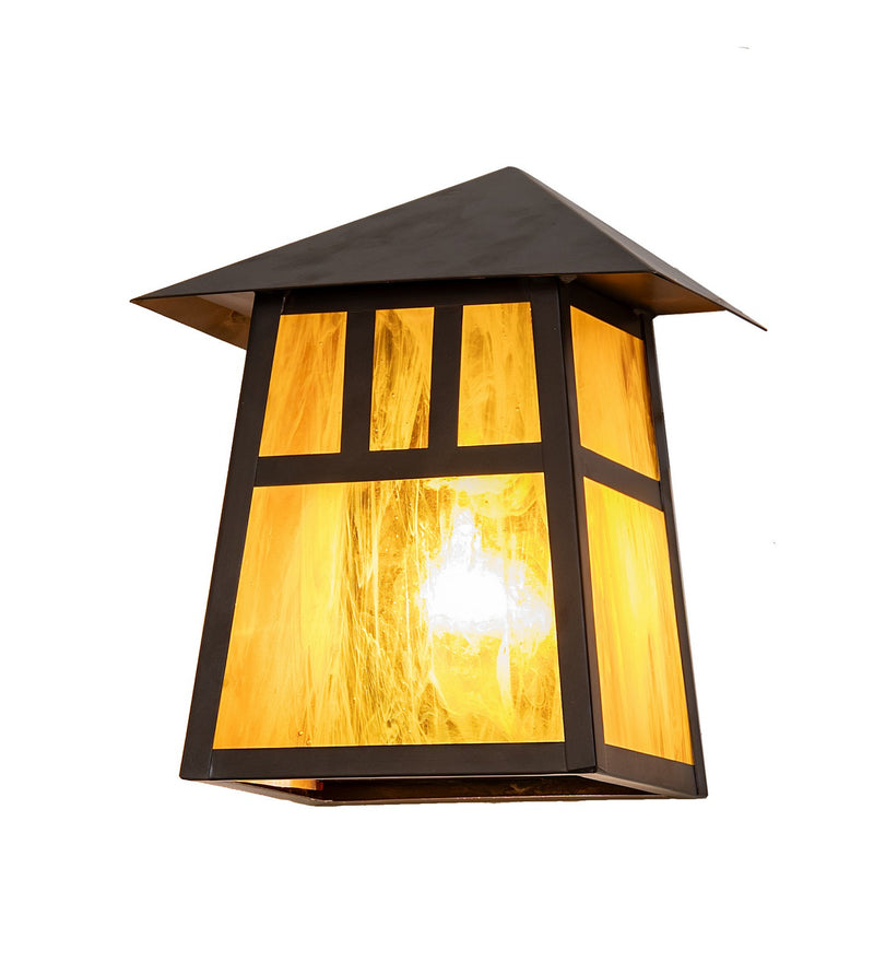 Meyda Tiffany 286041 One Light Wall Sconce, Craftsman Brown