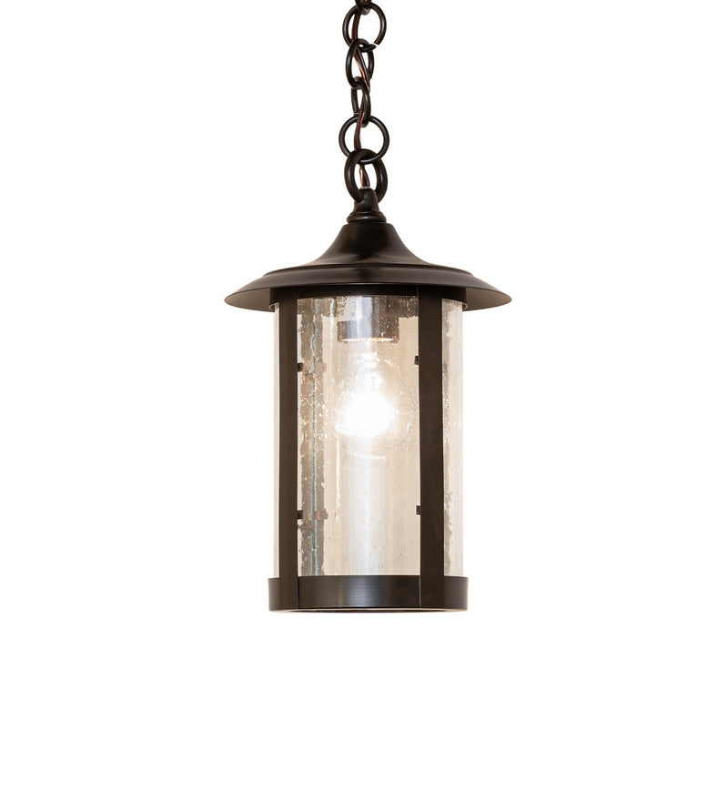 Meyda Tiffany 286056 One Light Mini Pendant, Craftsman Brown