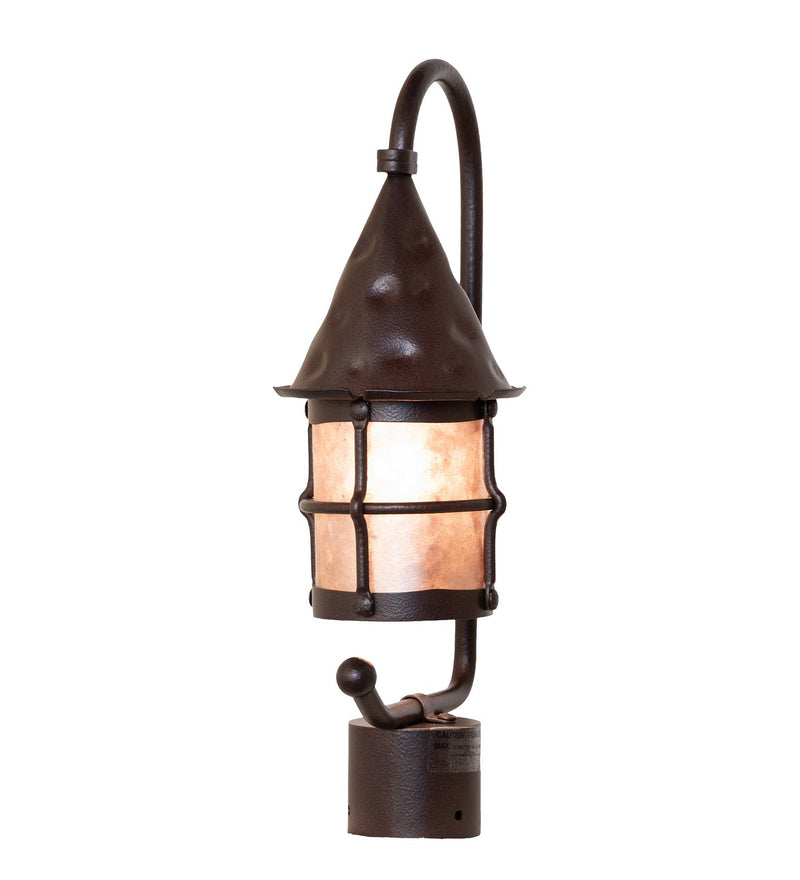Meyda Tiffany 286576 LED Post Mount, Distressed Rust