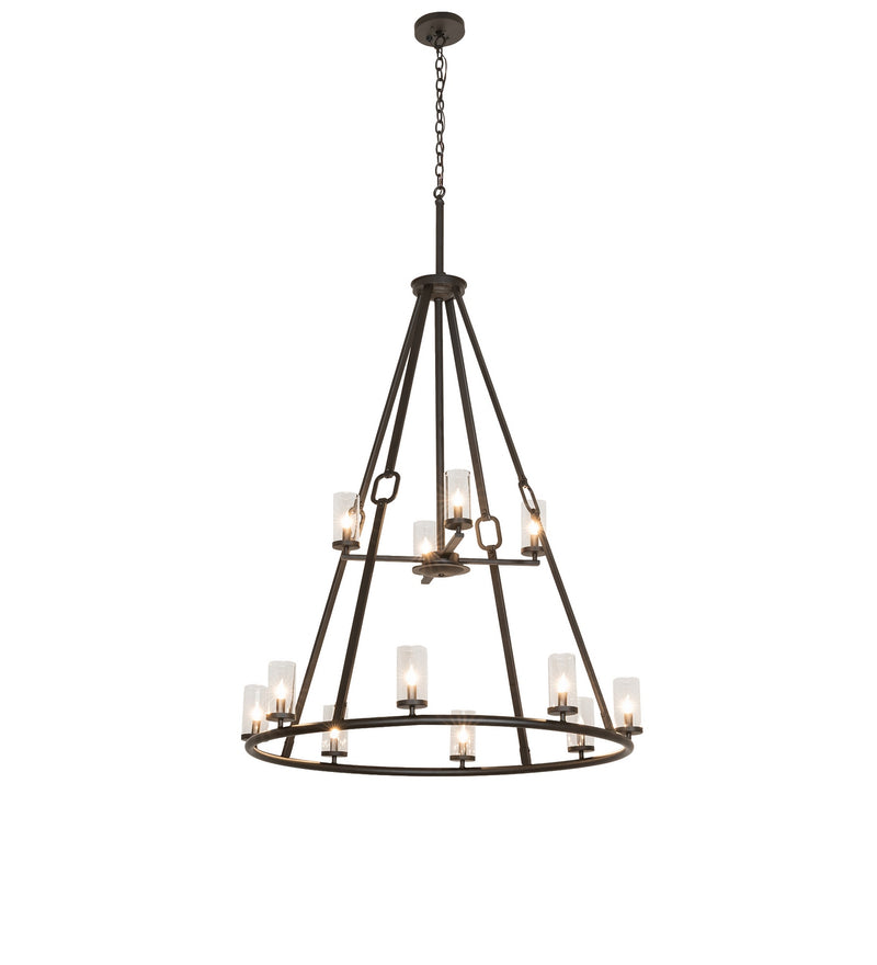 Meyda Tiffany 286898 12 Light Chandelier, Oil Rubbed Bronze
