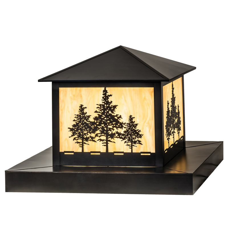 Meyda Tiffany 287121 Two Light Pier Mount, Craftsman Brown