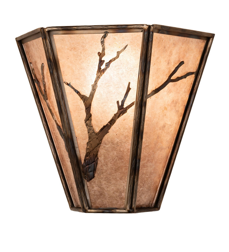 Meyda Tiffany 287243 One Light Wall Sconce, Dark Burnished Gunmetal