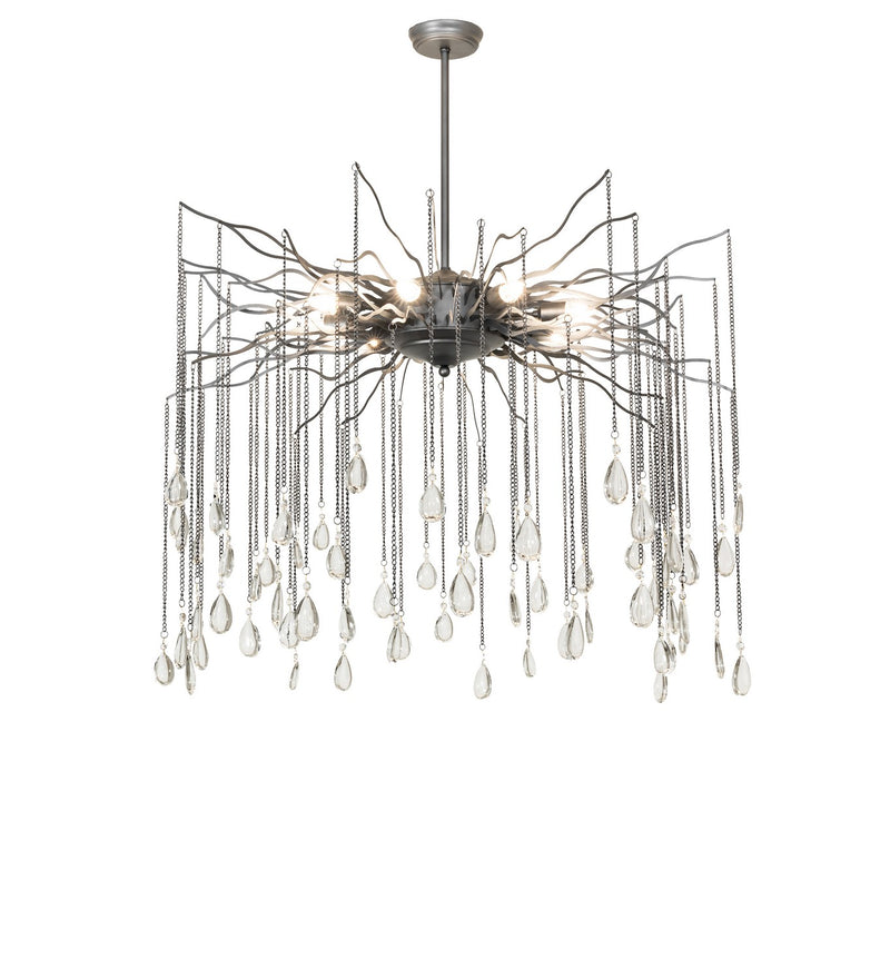 Meyda Tiffany 287468 Eight Light Chandelier, Pewter