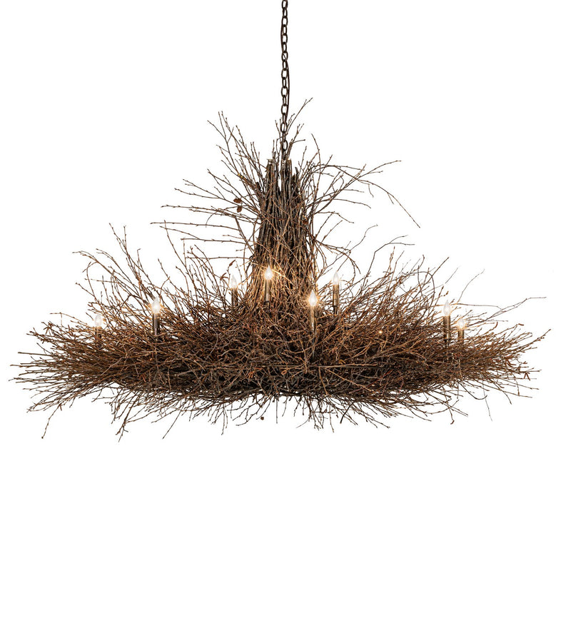 Meyda Tiffany 287842 12 Light Chandelier, Antique Copper