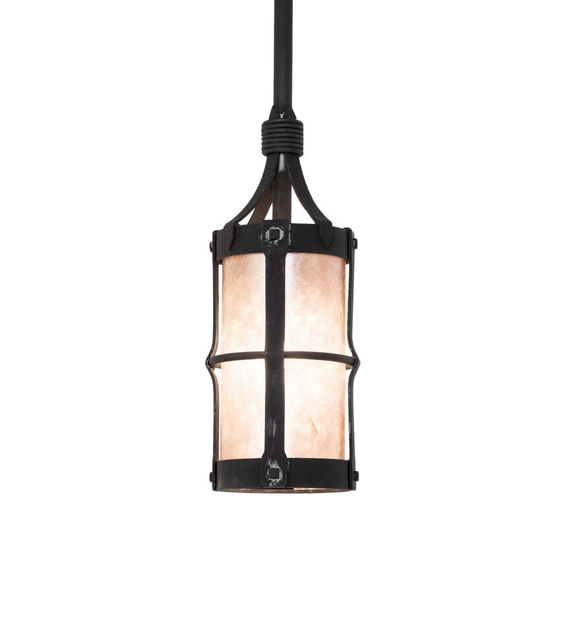 Meyda Tiffany 288636 One Light Mini Pendant, Costello Black