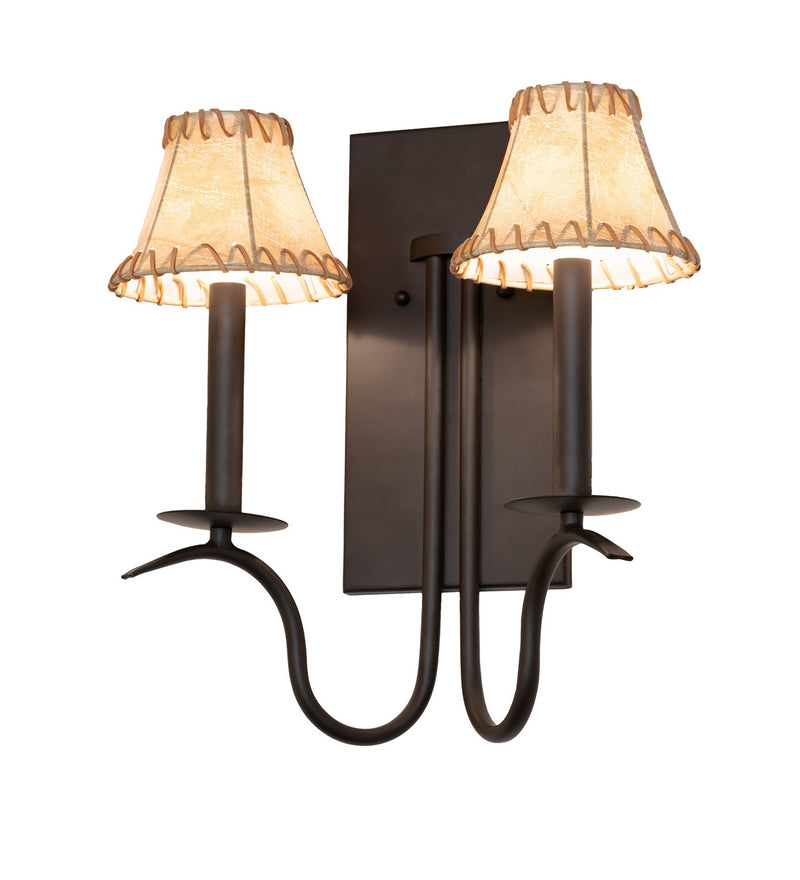 Meyda Tiffany 288833 Two Light Wall Sconce, Oil Rubbed Bronze