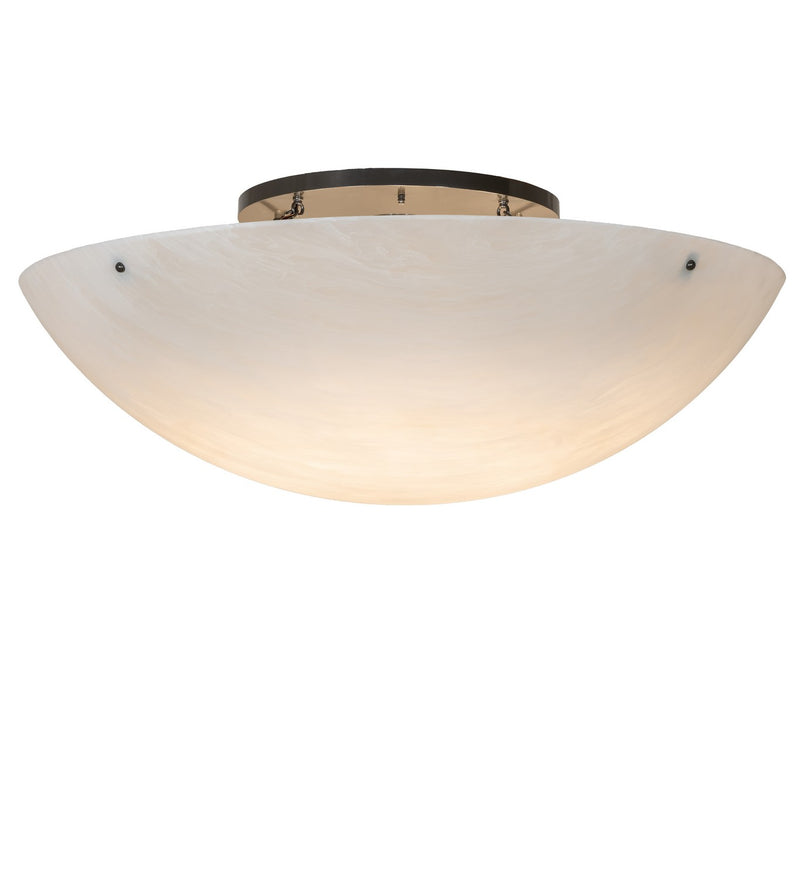 Meyda Tiffany 289094 Ten Light Flush Mount, Exterior Oil Rubbed Bronze