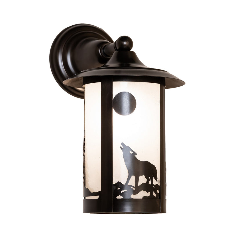 Meyda Tiffany 289681 One Light Wall Sconce, Craftsman Brown
