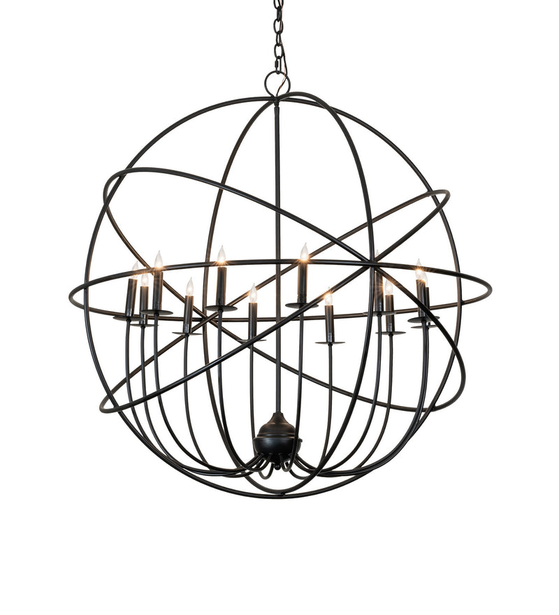 Meyda Tiffany 289705 12 Light Chandelier, Solar Black