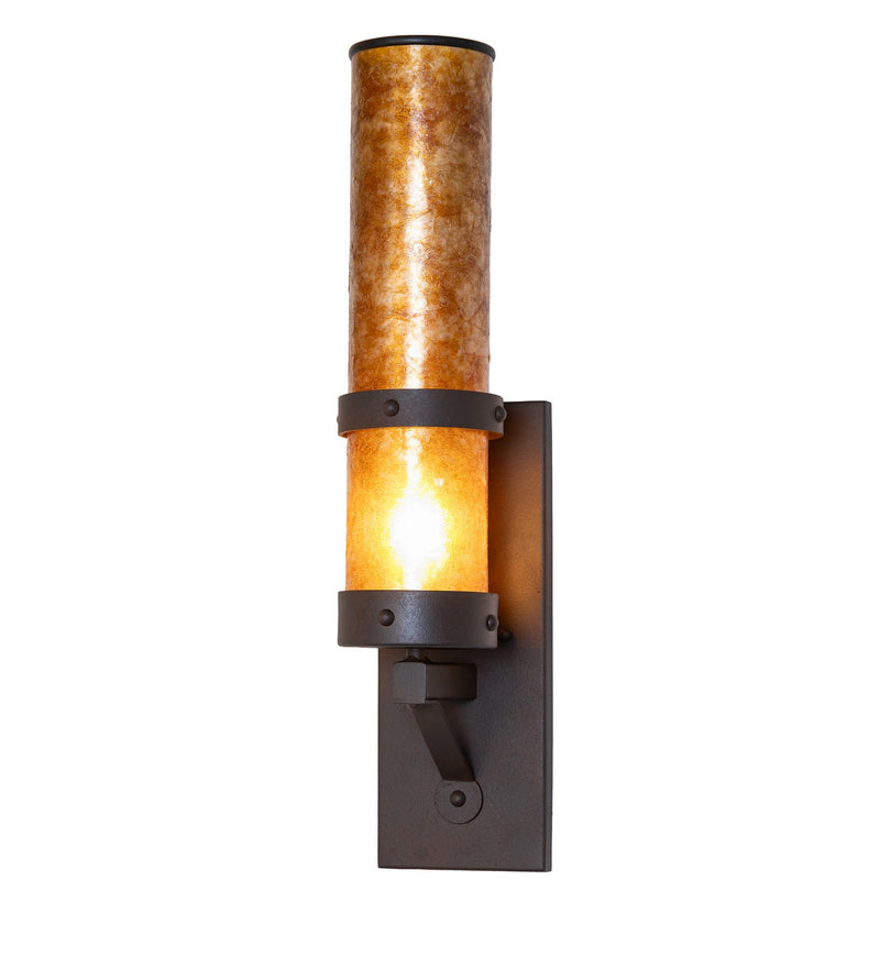 Meyda Tiffany 289942 One Light Wall Sconce, Rusty Nail