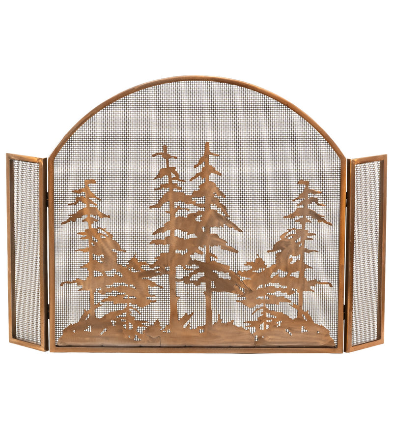 Meyda Tiffany 290710 Fireplace Screen, Copper