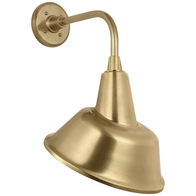 Visual Comfort Signature TOB 2808HAB/S3-HAB LED Barn Light, Hand-Rubbed Antique Brass
